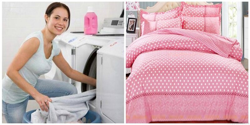 Cách giặt chăn bông bằng máy