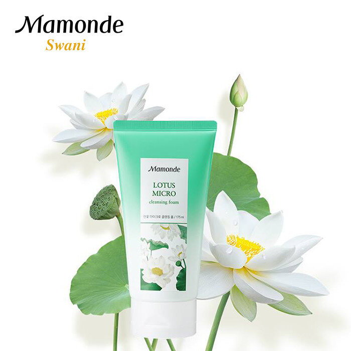 sữa rửa mặt cho da khô nhạy cảm Mamonde Lotus Micro Cleansing Foam