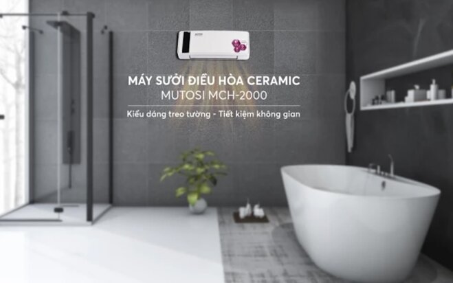 Máy sưởi gốm Ceramic Mutosi MCH-2000