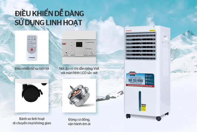 quạt điều hòa sunhouse shd7721