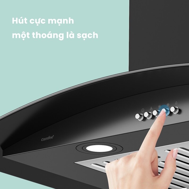 Máy hút mùi Comfee CH-70CV71B thiết kế độc đáo, công suất hút mạnh mẽ và giá thành rẻ