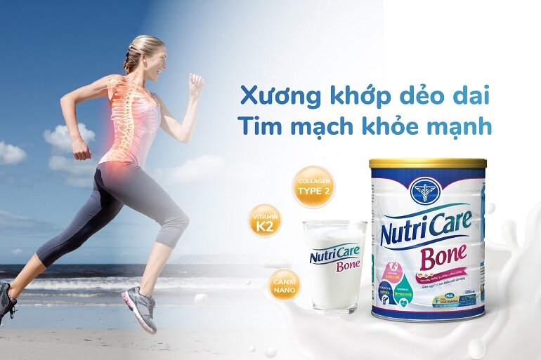 Nutricare Bone là loại sữa tốt cho xương khớp người trung niên