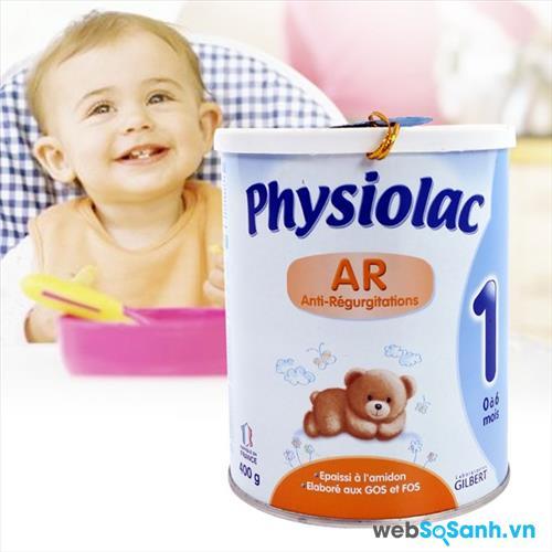 Sữa bột Physiolac AR 1 được sản xuất với công thức đặc biệt giúp bé chống lại hiện tượng nôn trớ