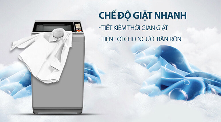 hòa tan bột giặt nhanh chóng