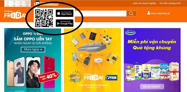 hướng dẫn tải app online friday cho android ios