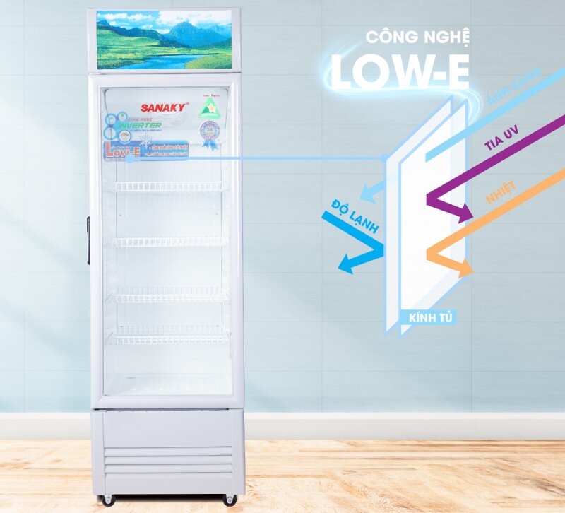 Tìm hiểu chi tiết về tủ mát Sanaky Inverter 1 cánh 290 lít VH-358K3L