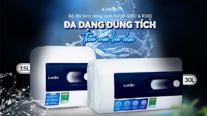 Tìm hiểu chi tiết bình nóng lạnh gián tiếp Karofi Kbo-r300