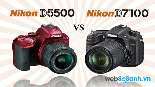 D7100 có trọng lượng 720gr nặng hơn D5500 có trọng lượng 420gr