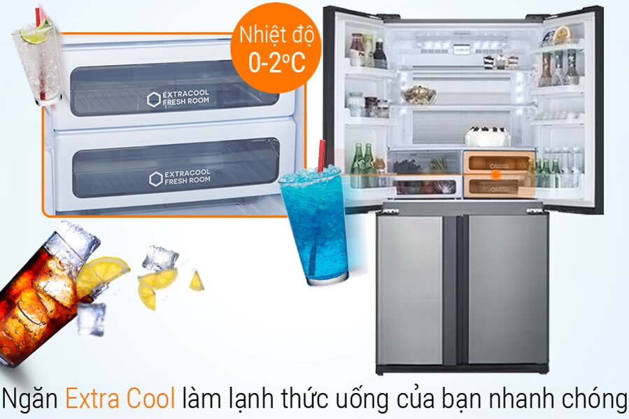 Giá thành hợp lý cho chiếc tủ lạnh đến từ thương hiệu Sharp nổi tiếng