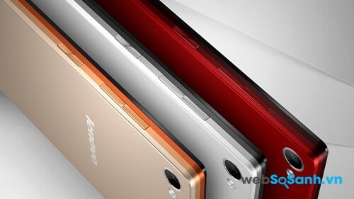 Lenovo Vibe X2 có thiết kế nguyên khối với các lớp màu sắc lạ mắt