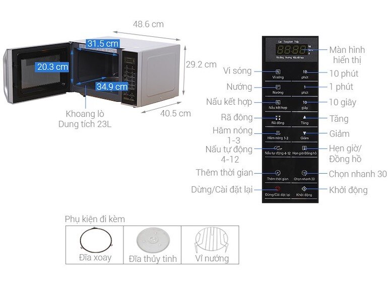 Những tính năng nổi bật của lò vi sóng Panasonic nn-gt35h myue