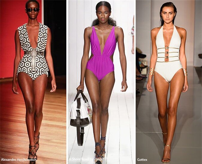 Spring/ Summer 2016 Swimwear Trends: Swimsuits with Plunging Necklines