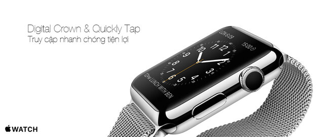 Đồng hồ thông minh Apple Watch digital crown