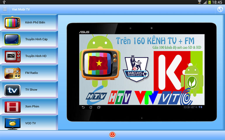 Xem bóng đá kênh K+ với 2 phần mềm miễn phí trên smart tivi