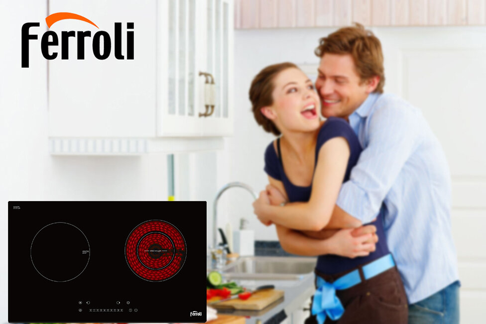 Bếp từ và hồng ngoại Ferroli IC4200BN 4500W