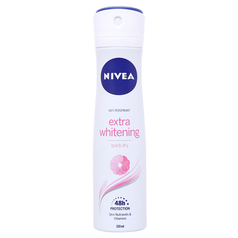 Xịt khử mùi toàn thân nữ nào tốt: Nivea Extra Whitening