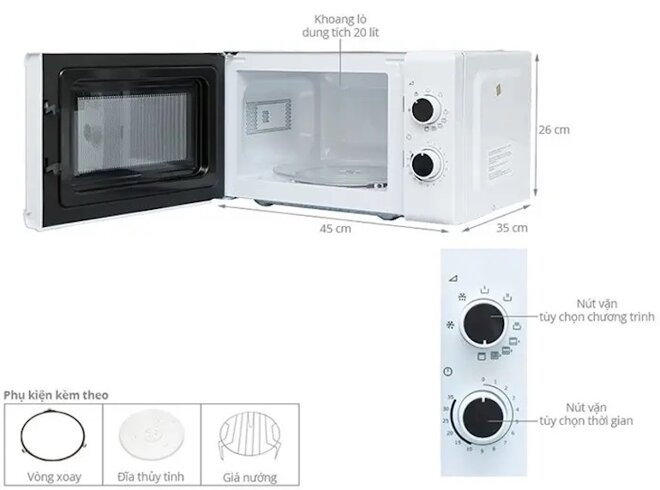 Lò vi sóng kèm nướng Electrolux EMM2019W