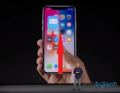 Trở về màn hình chính iPhone X như thế nào?