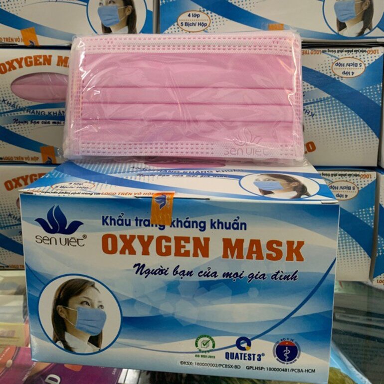 Khẩu trang y tế 4 lớp Sen Việt OxyGen Mask