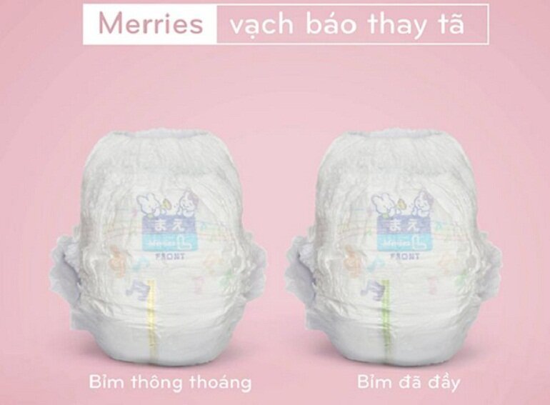 Cận cảnh tã quần Merries