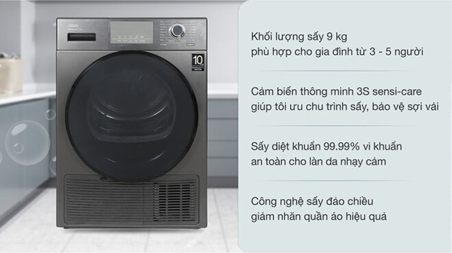 máy sấy quần áo Aqua