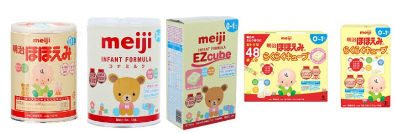 Sữa Meiji số 0 cho trẻ sơ sinh từ 0 - 1 tuổi
