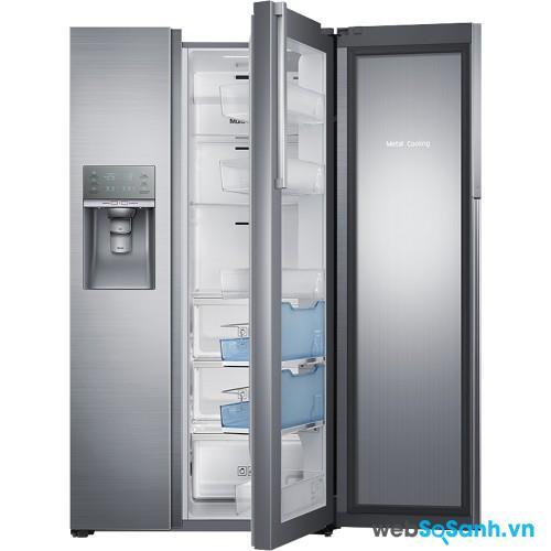 Dung tích của tủ lạnh side by side thường từ trên 500 lít