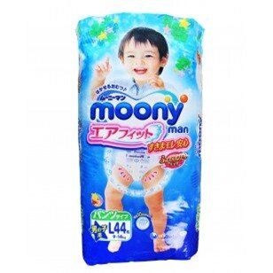 Tã quần Moony size L bé trai - 44 miếng