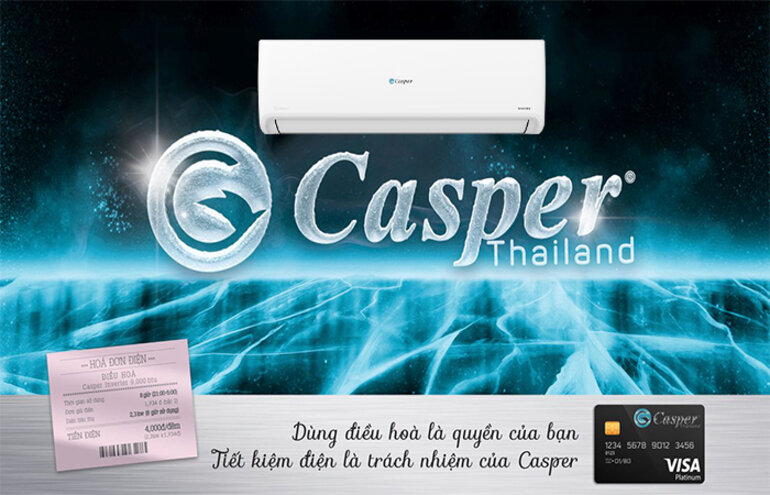 Điều hòa Casper 9000 BTU 1 chiều GC-09IS33 gas R-32 có khả năng làm lạnh đồng đều