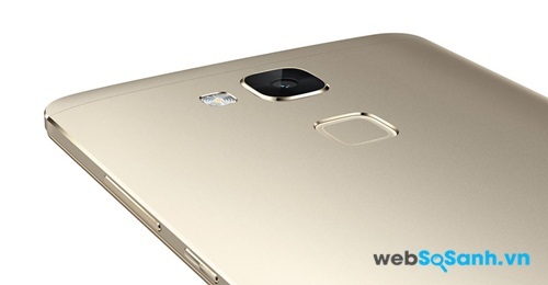 Huawei Ascend Mate 7 có cảm biến vân tay đặt ngay dưới camera chính
