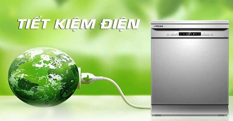 Tắt nguồn máy rửa bát sẽ giúp bạn tiết kiệm chi phí tiền điện Tắt nguồn máy rửa bát