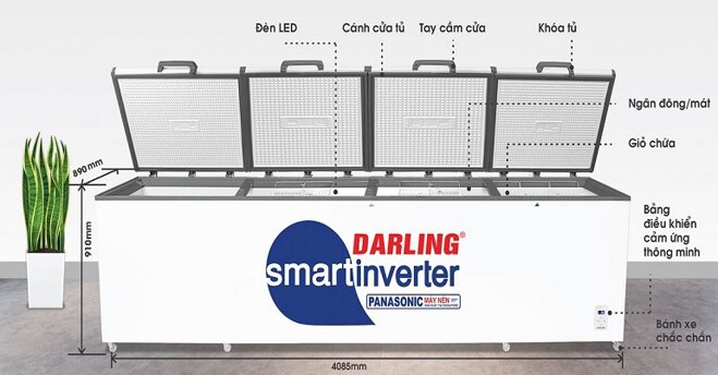 Điểm danh 4 model tủ đông Darling có inverter cực đáng sắm trong năm 2023