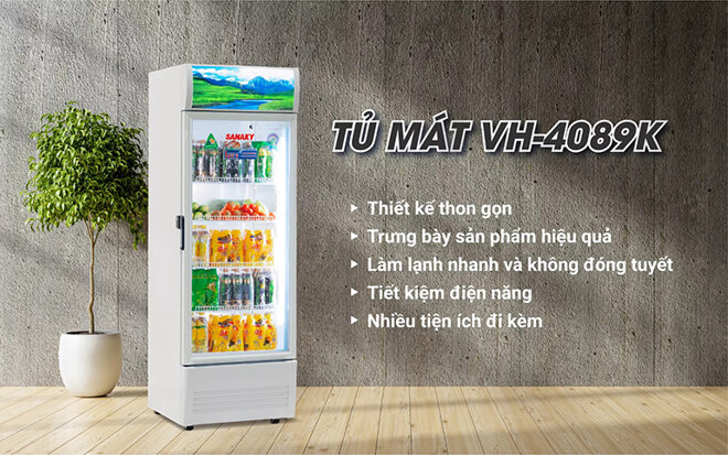 Tủ mát Sanaky VH-4089K 400L dàn đồng sở hữu nhiều ưu điểm vượt trội