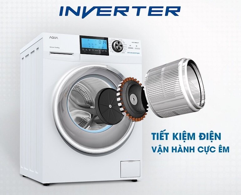 Máy giặt Inverter với khả năng vận hành êm ái và tiết kiệm điện năng