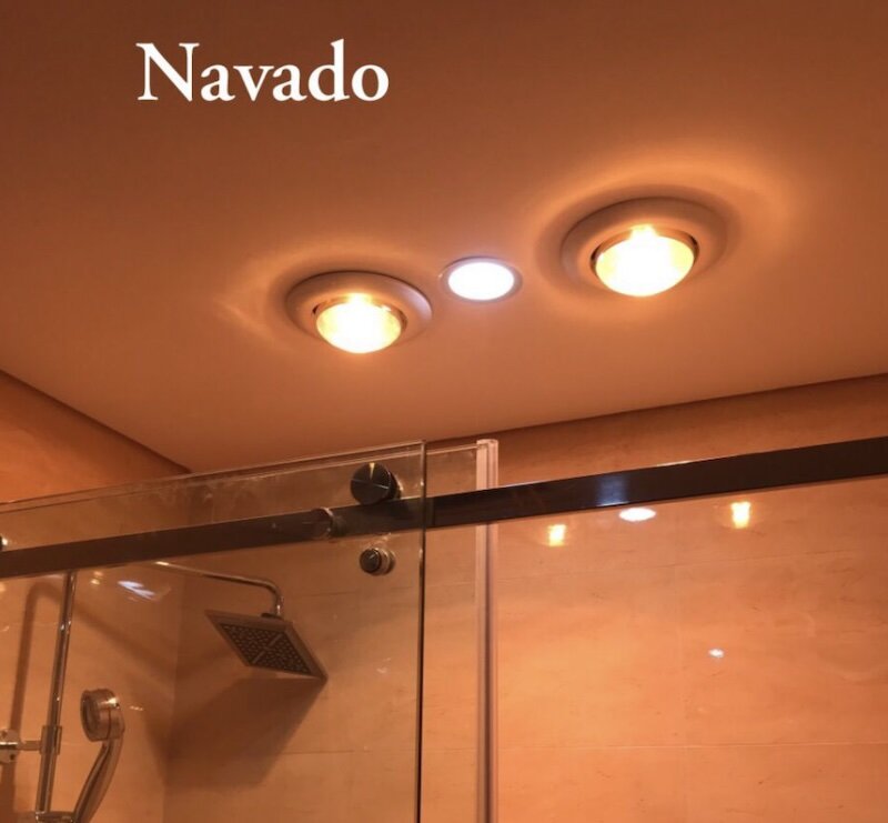 Đèn sưởi phòng tắm âm trần 2 bóng Navado NAV-6012