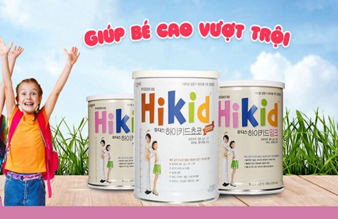 Sữa Hikid Hàn Quốc tăng chiều cao vượt trội