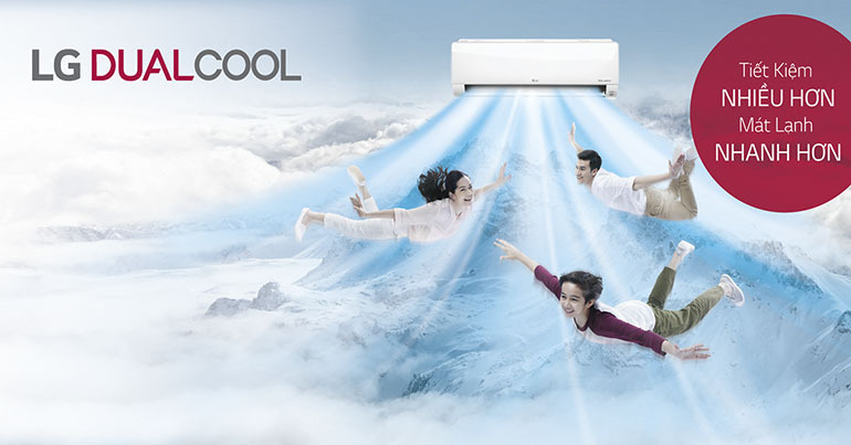 Điều hoà LG Dualcool cho tốc độ làm lạnh nhanh và hiệu quả hơn
