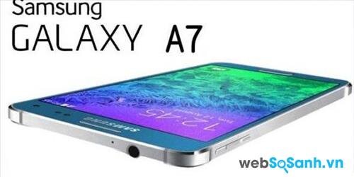 Điện thoại Galaxy A7 có lớp vỏ thiết kế nguyên khối từ hợp kim nhôm