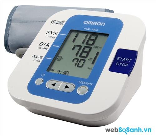 Nên mua máy đo huyết áp điện tử hãng nào: máy đo huyết áp Omron