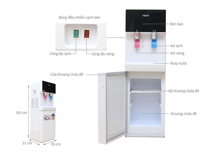 Máy nóng lạnh hãng Aqua AWD-M65HC