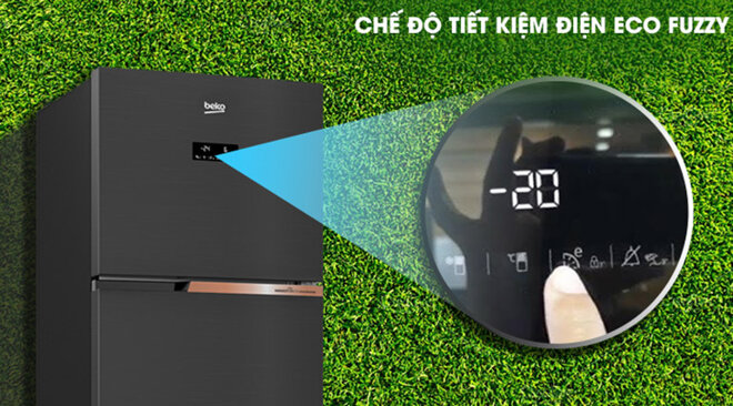 Tủ lạnh Beko 375l RDNT401I50VDS làm lạnh, tăng độ bền thông minh với chế độ Eco Fuzzy