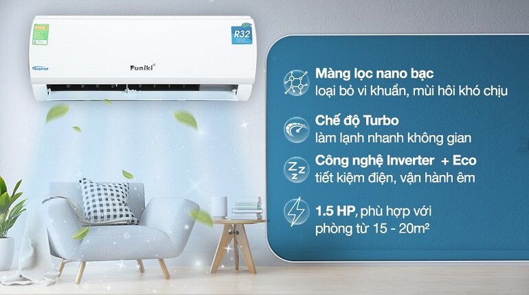 Máy lạnh 12000BTU Funiki Inverter HIC12TMU.ST3