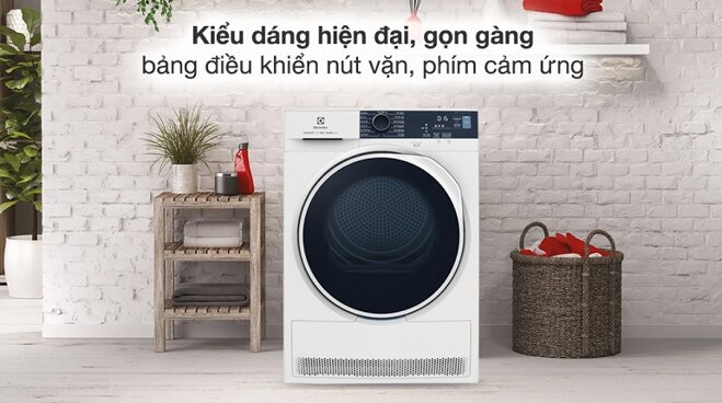 Máy sấy quần áo Electrolux 8 kg EDH804H5WB