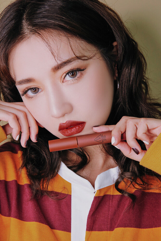 Bảng màu son kem 3CE Velvet Lip Tint