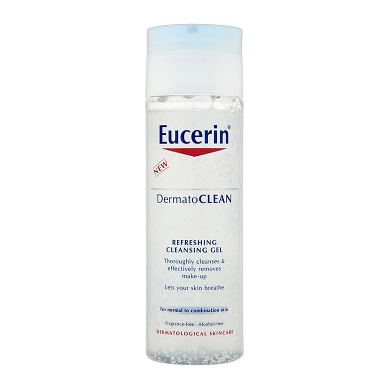 Gel rửa mặt tươi mát Eucerin Dermatoclean