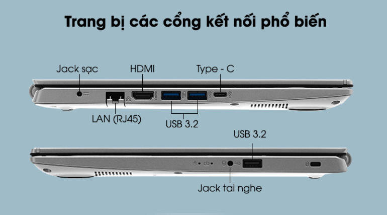 Laptop Acer Aspire 5 A514 54 3204 i3 1115G4 có thiết kế gọn gàng, sang trọng