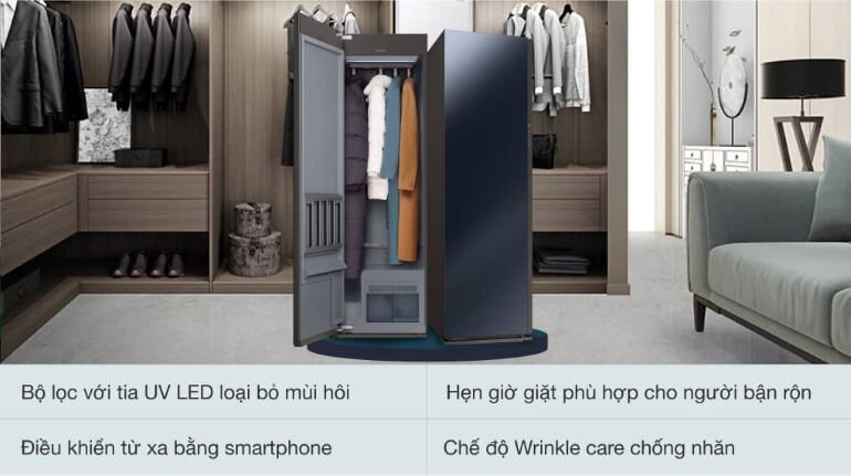 Tủ chăm sóc quần áo thông minh Samsung DF10A9500CG