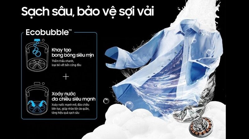 Giá máy giặt Samsung 17 kg WA17CG6442BDSV giảm còn 5 triệu, ngon rẻ bất ngờ!