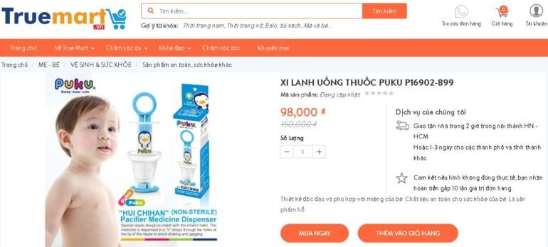 Xi Lanh Uống Thuốc Puku P16902-899 - Giá đang sale 35% giá chỉ còn 98.000 vnđ