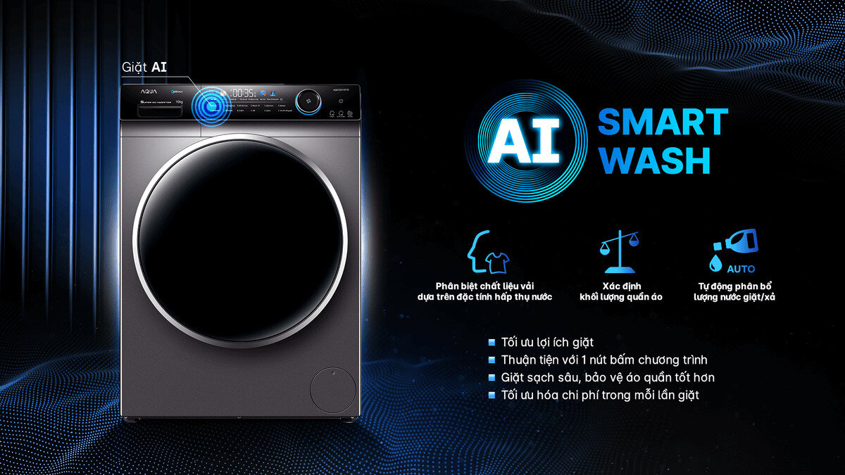 Máy giặt Aqua AQD-DD1101G.PS 